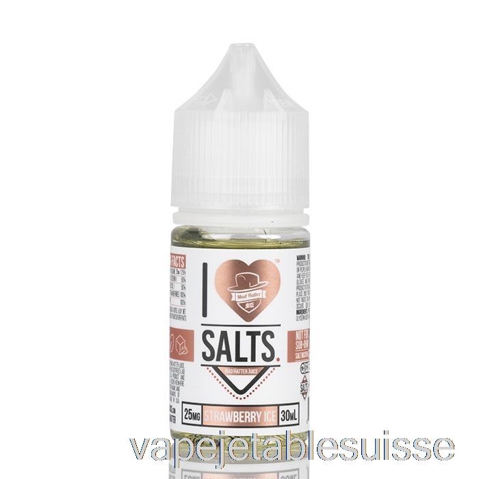Vape Suisse Glace à La Fraise - J'aime Les Sels - 30ml 50mg